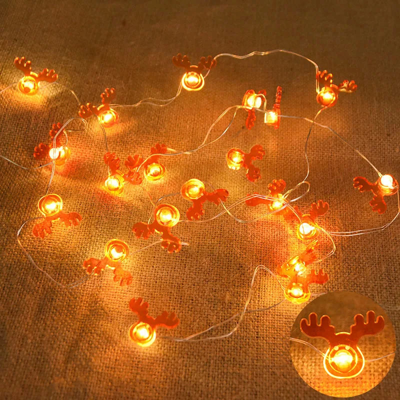 Santa Claus Snowflake LED Light String Christmas