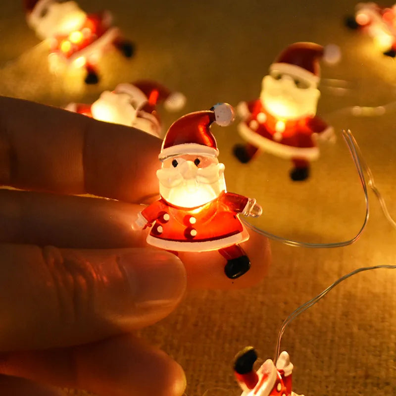 Santa Claus Snowflake LED Light String Christmas