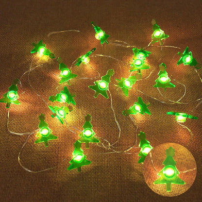 Santa Claus Snowflake LED Light String Christmas