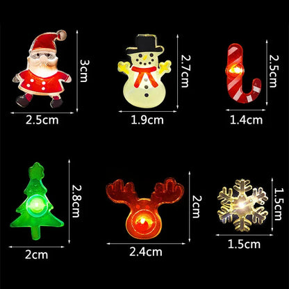 Santa Claus Snowflake LED Light String Christmas