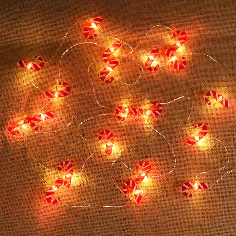 Santa Claus Snowflake LED Light String Christmas