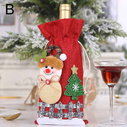 Christmas Wine Bottle Cover Bag