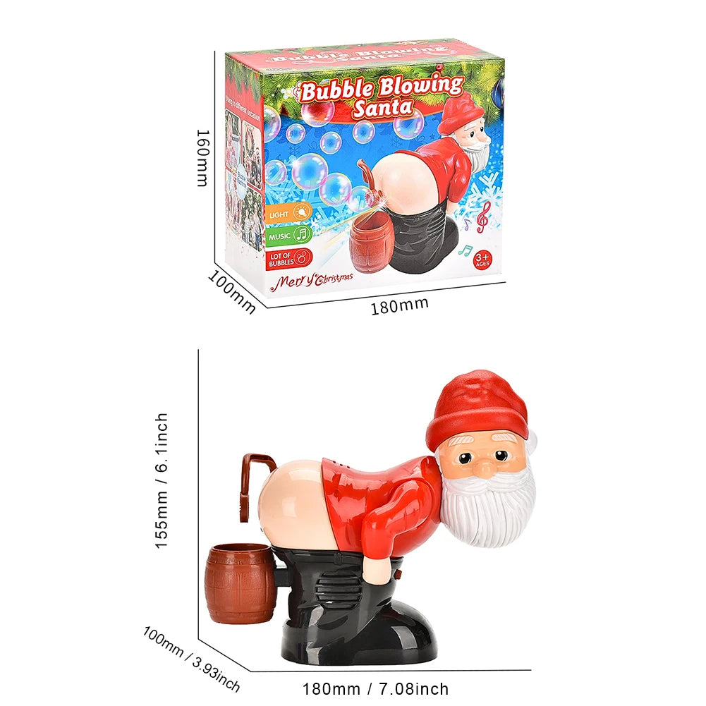 Santa Claus Bubble Blower with Music Funny Christmas Stuff