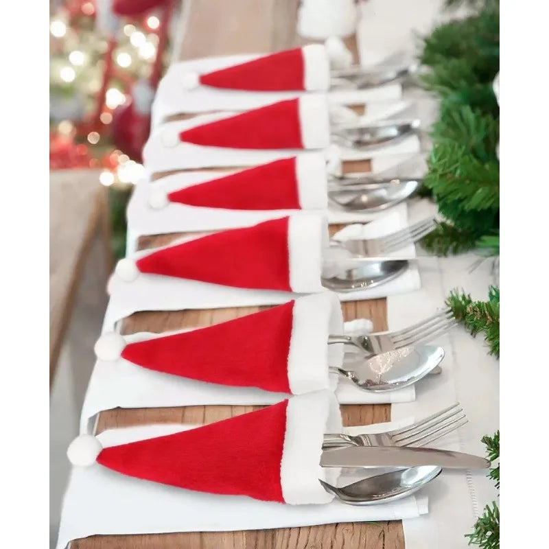 Tableware Bag Holder Christmas Hat