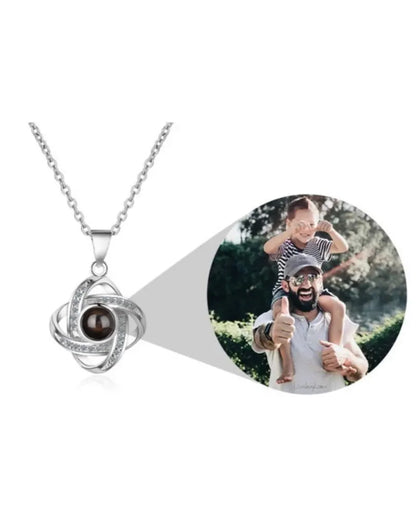 Valentine's Day Gift Photo Custom Projection Necklace