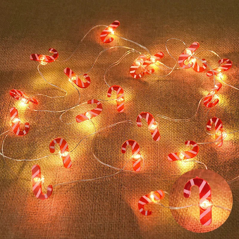 Santa Claus Snowflake LED Light String Christmas