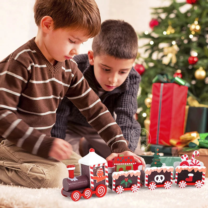 Christmas Wooden Train