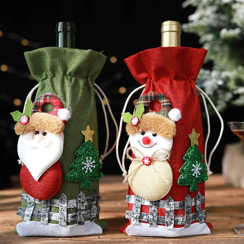 Christmas Wine Bottle Cover Bag