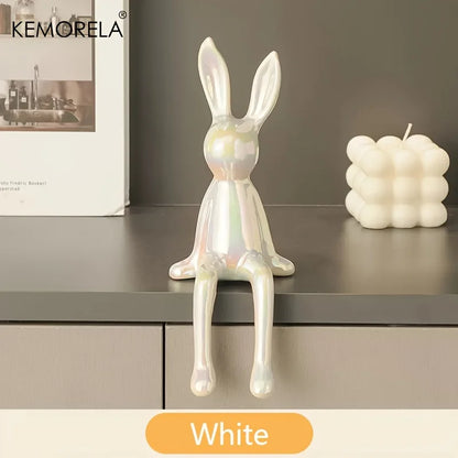 Ceramic Long-Eared Decoration Rabbit