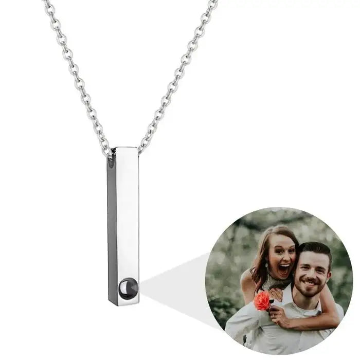 Valentine's Day Gift Photo Custom Projection Necklace