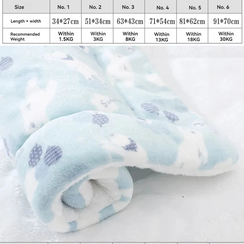 Soft Flannel Pet Mat Bed Winter