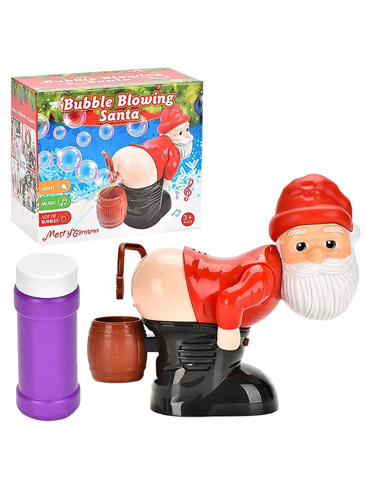 Santa Claus Bubble Blower with Music Funny Christmas Stuff