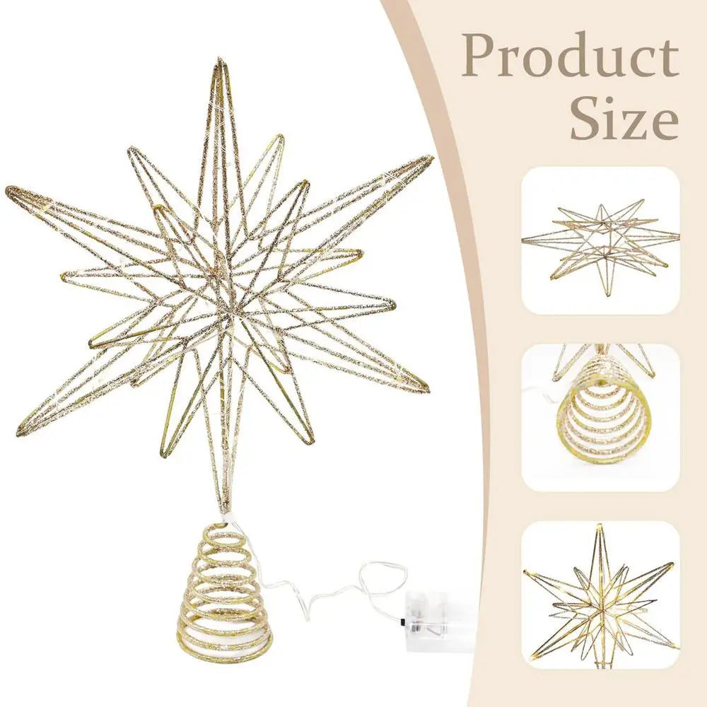 Star Lights Glitter Christmas Tree