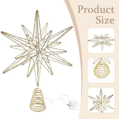 Star Lights Glitter Christmas Tree