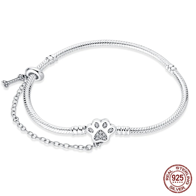 Bracelet Silver Star Moon Jewelry