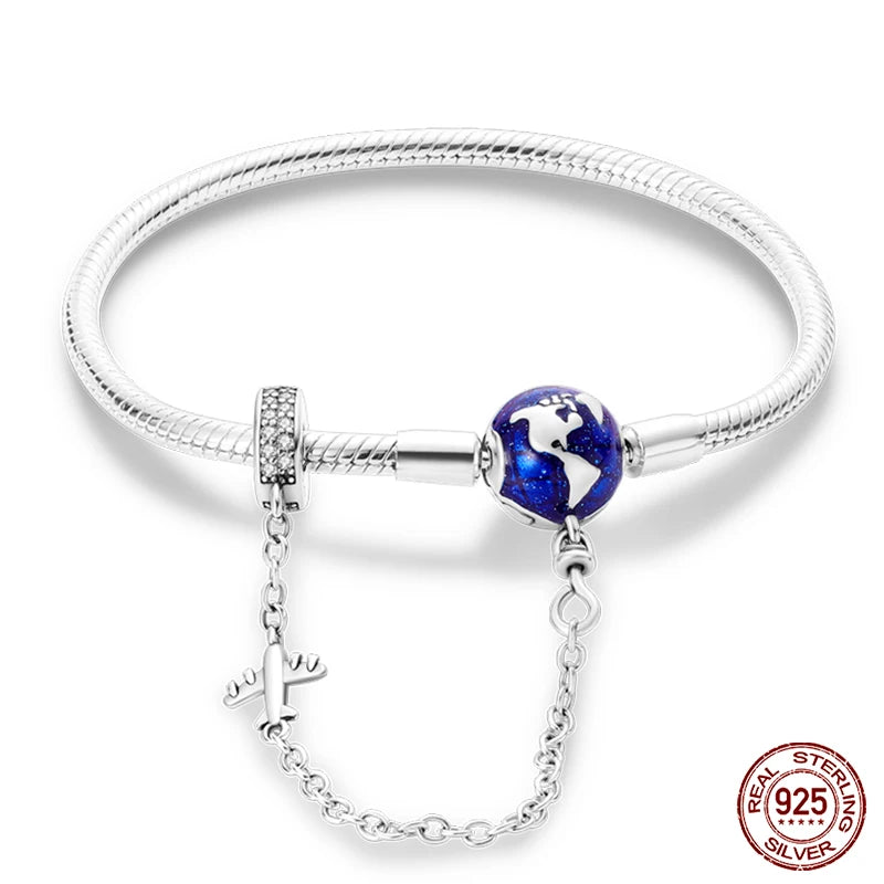 Bracelet Silver Star Moon Jewelry