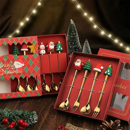 Christmas Spoon and Fork Set