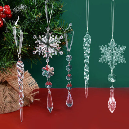 Snowflake Simulation Ice Pendants