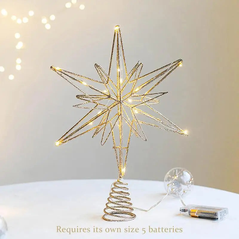 Star Lights Glitter Christmas Tree