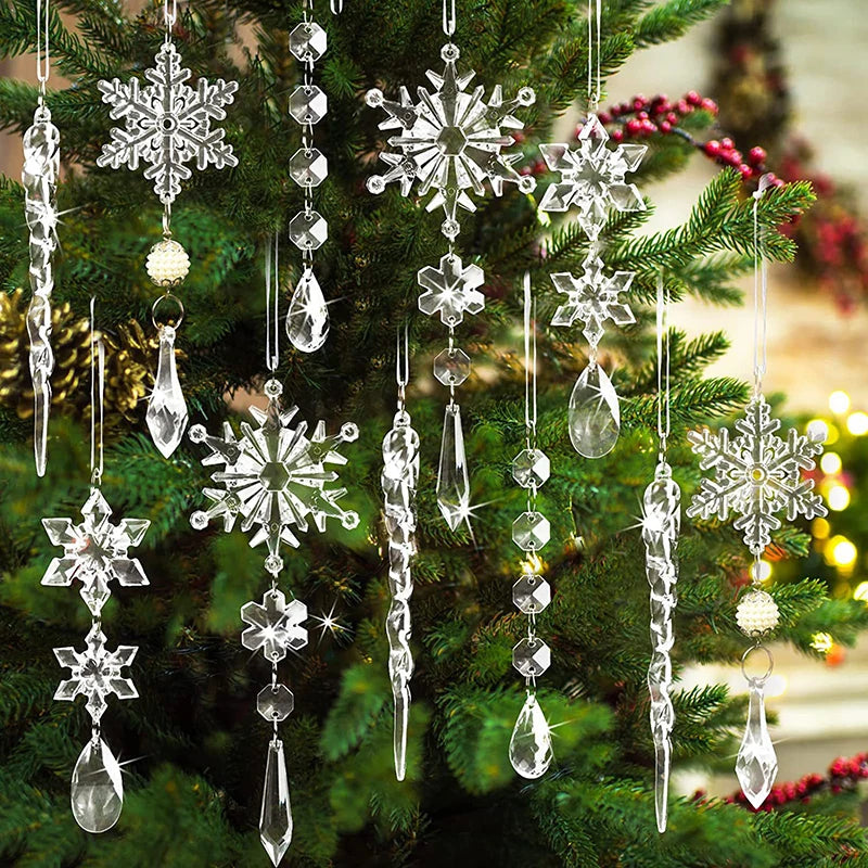 Snowflake Simulation Ice Pendants