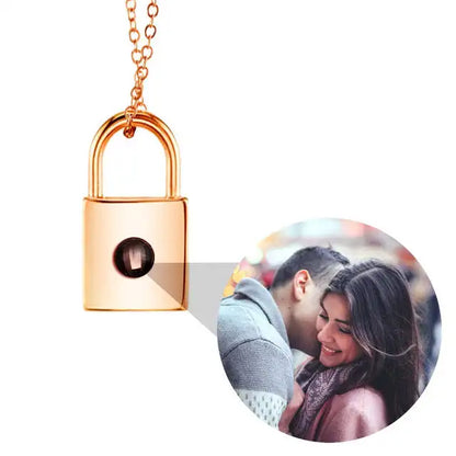 Valentine's Day Gift Photo Custom Projection Necklace