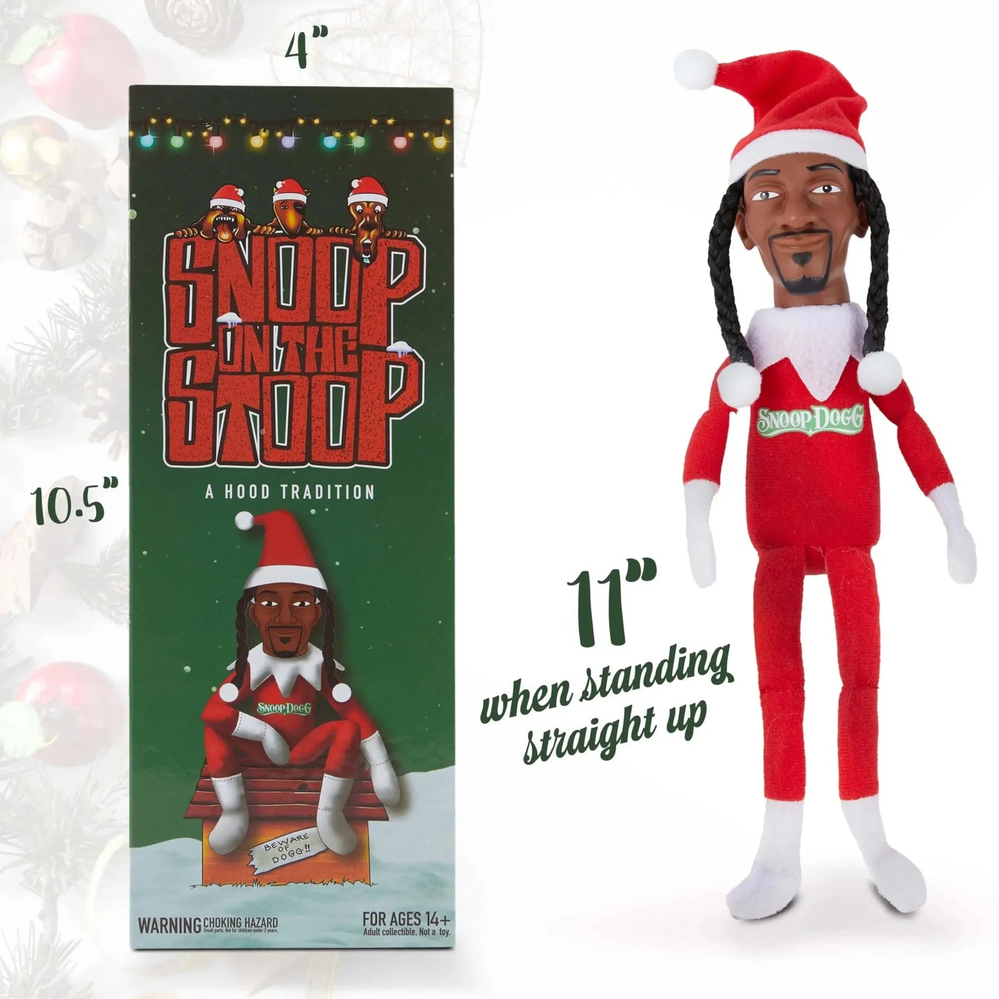 Snoop Dogg Christmas Elf Doll Funny Christmas Stuff