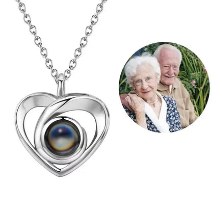 Valentine's Day Gift Photo Custom Projection Necklace