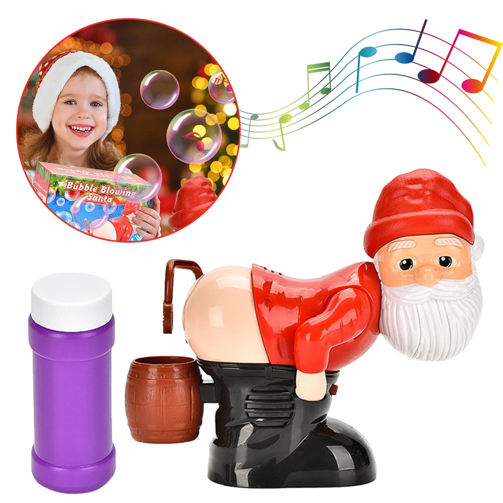 Santa Claus Bubble Blower with Music Funny Christmas Stuff