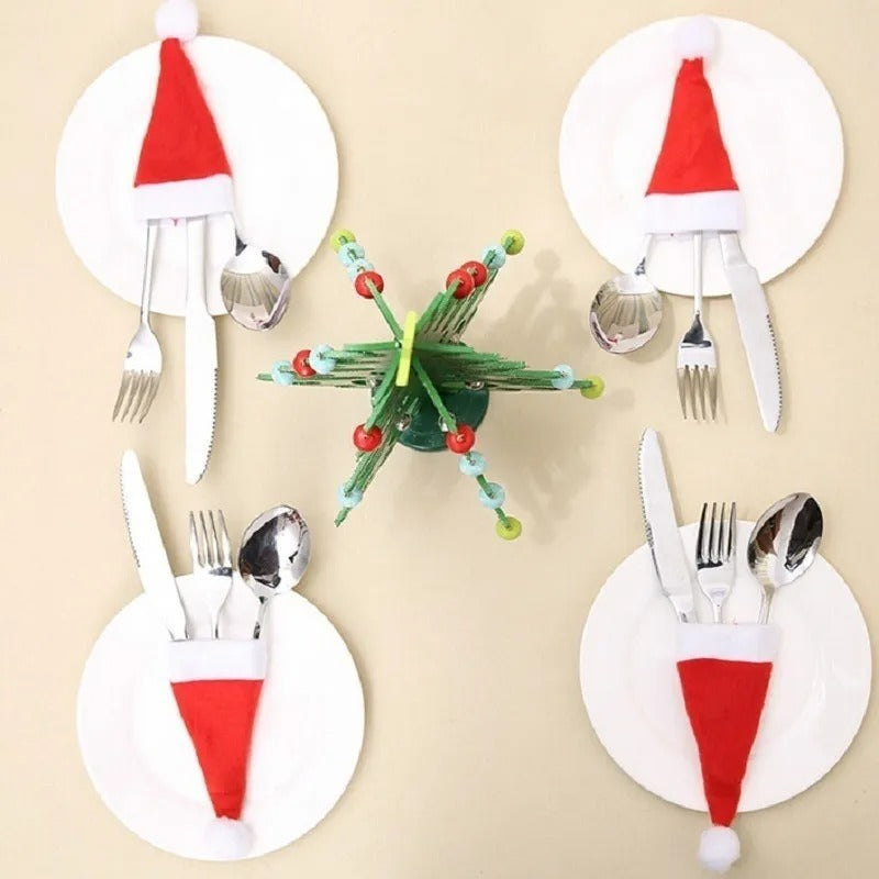 Tableware Bag Holder Christmas Hat