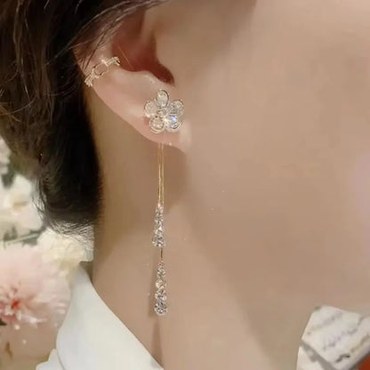 Trendy Crystal Long Earrings