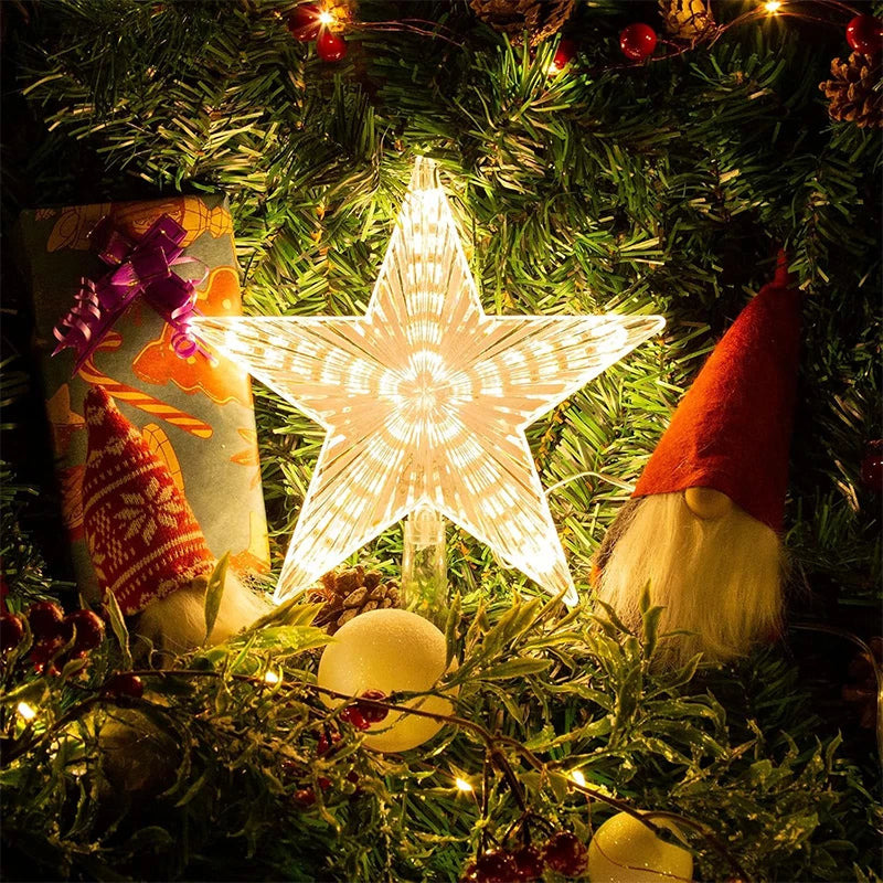 Christmas Glowing Tree  Star Transparent LED