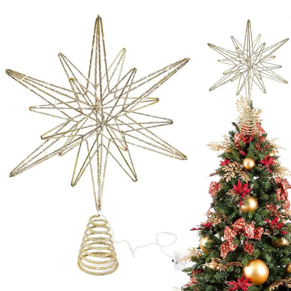 Star Lights Glitter Christmas Tree