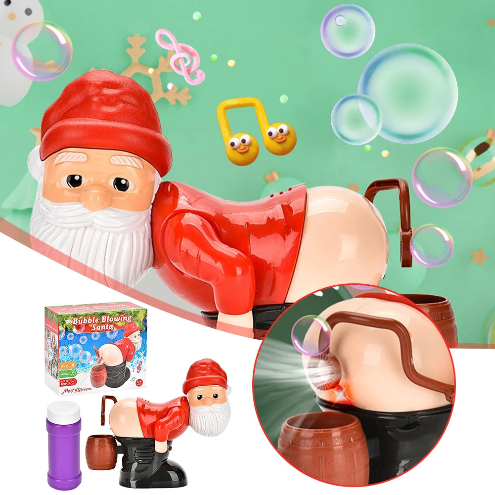 Santa Claus Bubble Blower with Music Funny Christmas Stuff