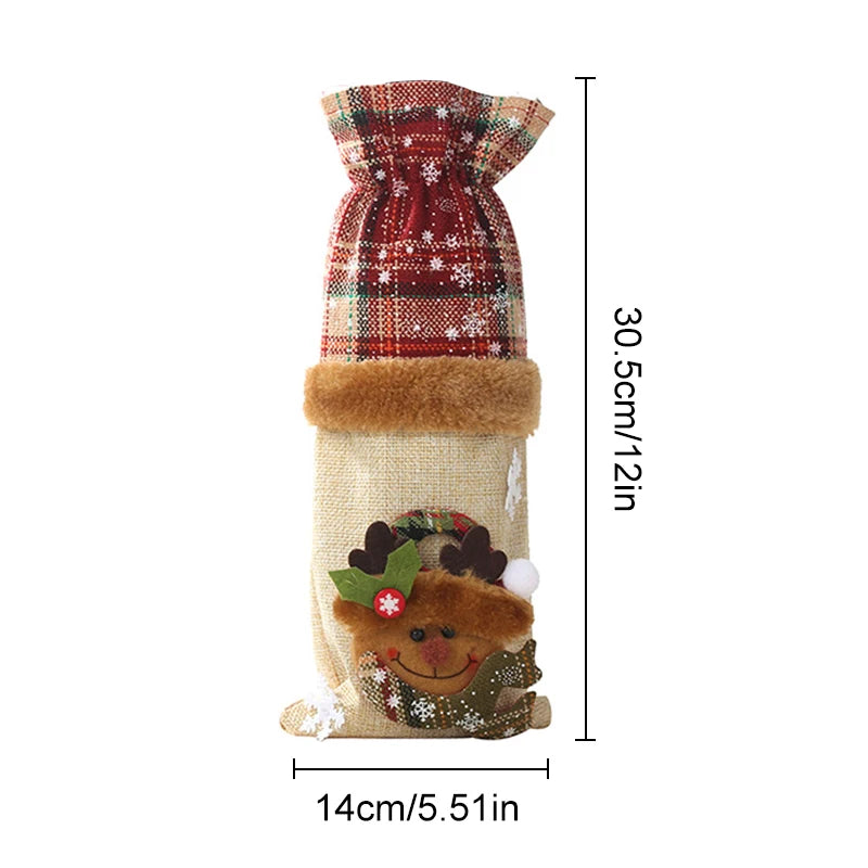 Christmas Wine Bottle Cover Bag