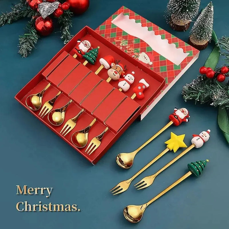 Christmas Spoon and Fork Set