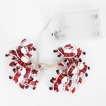 Santa Claus Snowflake LED Light String Christmas