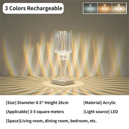 Diamond Crystal Table Lamp Electronics