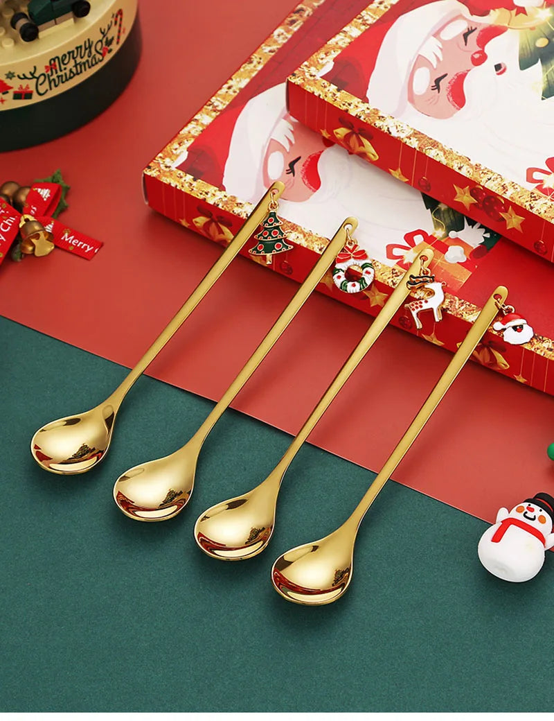 Christmas Coffee Spoons Set