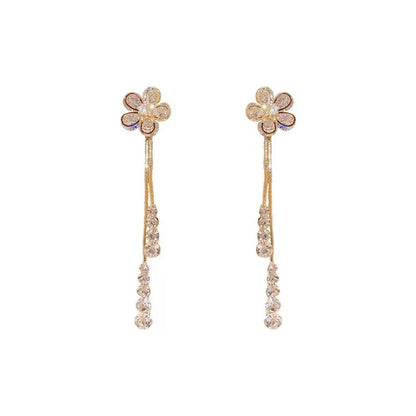 Trendy Crystal Long Earrings